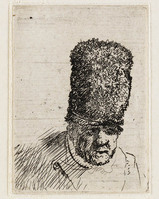 KG 03868
<br/>
Oude man met bontmuts
<br/>
<em>Rembrandt (1606-1669) - onbekende leerling</em>